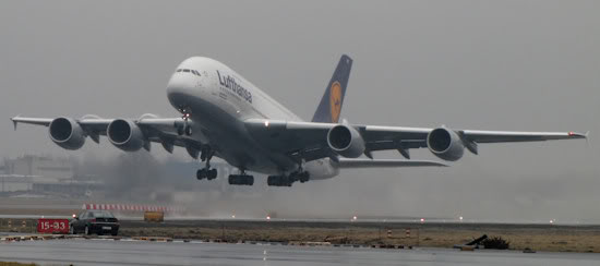 Airbus A380 Lufthansa w Warszawie