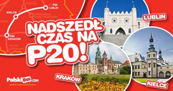 PolskiBus com_P20 nowa linia polaczy Lublin Kielce oraz Krakow