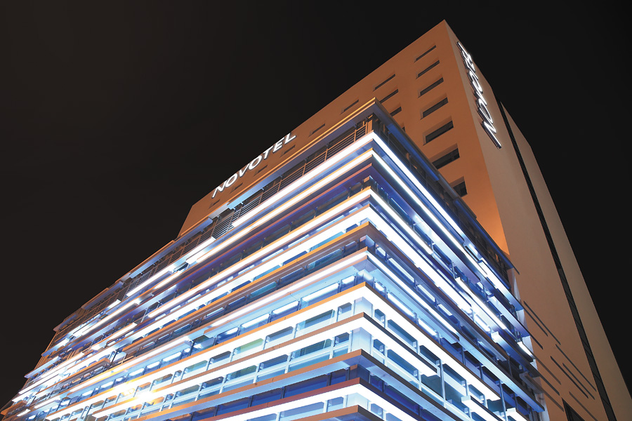 Podświetlona fasada