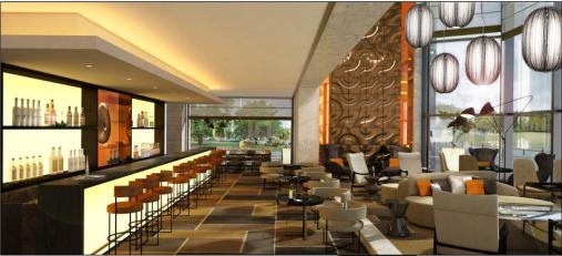 Sofitel Warsaw Victoria Wizualizacja baru Victoria Lounge