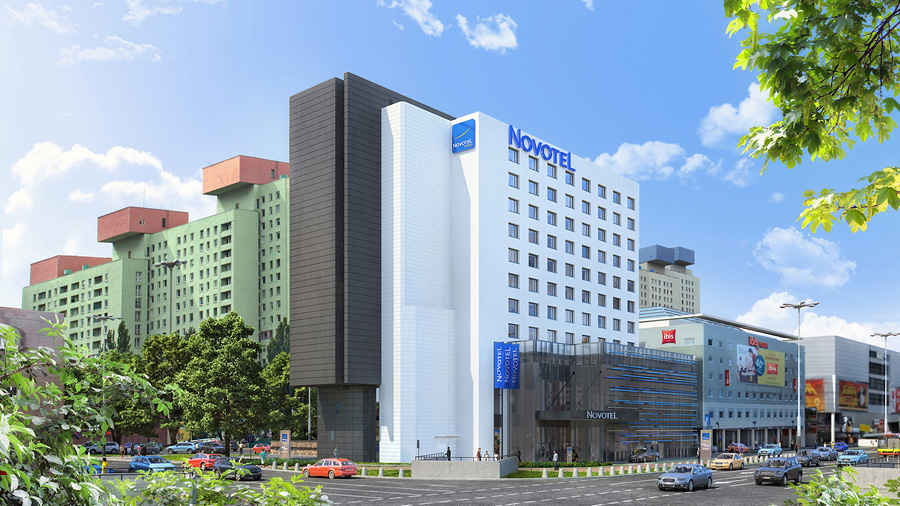 Wizualizacja fasady hotelu