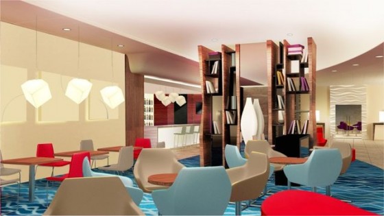 Wstępny projekt lobby w Novotel Gdańsk Marina