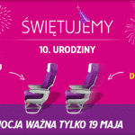 10. urodziny Wizz Air – promocja 2 bilety w cenie 1