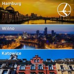 Promocja „Szalona Środa” LOT’u – 13.08.2014r. Hamburg od 499 zł, Wilno od 349 zł oraz Katowice od 199 zł.