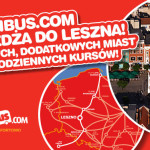 PolskiBus.com wjeżdża do Leszna! Aż 5 nowych, dodatkowych miast i 6 codziennych kursów!