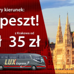 Nowe połączenie Lux Express – Warszawa-Kraków-Budapeszt!