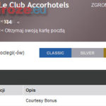 Platynowy status i 4 tysiące punktów Le Club jako rekompensata w AccorHotels