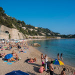 Plaża w Villefranche-sur-Mer obok Nicei