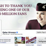 Linia lotnicza Qatar Airways ma już ponad 2 miliony fanów na Facebooku