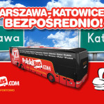 PolskiBus.com: 5 nowych połączeń na trasie Warszawa-Katowice. Bilety od 1 zł już w systemie.